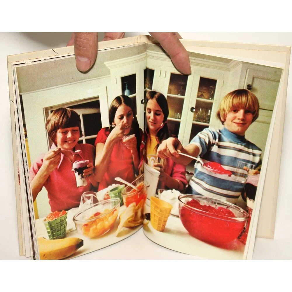 THE NEW JOYS OF JELLO Recipe Book Gelatin Dessert Hardback Cooking Vintage 1974
